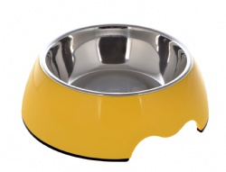 Solid color pet bowl set